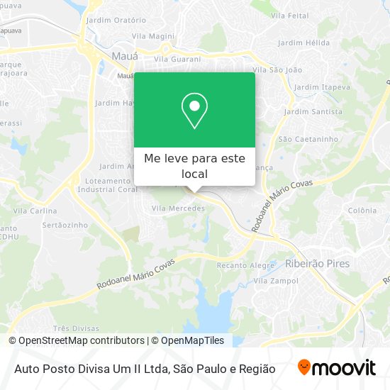 Auto Posto Divisa Um II Ltda mapa