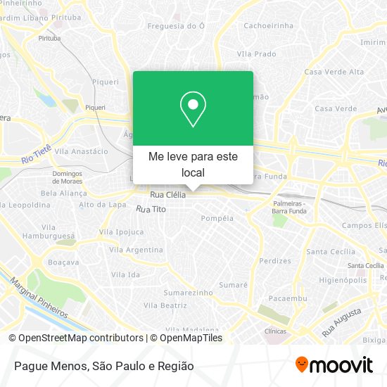 Pague Menos mapa