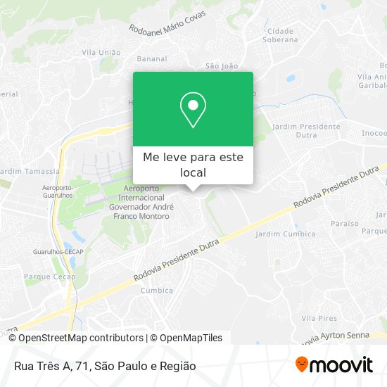 Rua Três A, 71 mapa
