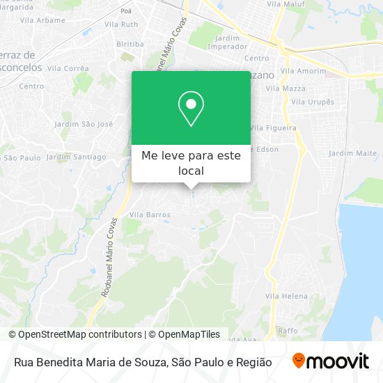 Rua Benedita Maria de Souza mapa
