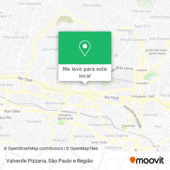Valverde Pizzaria mapa