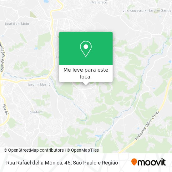 Rua Rafael della Mônica, 45 mapa