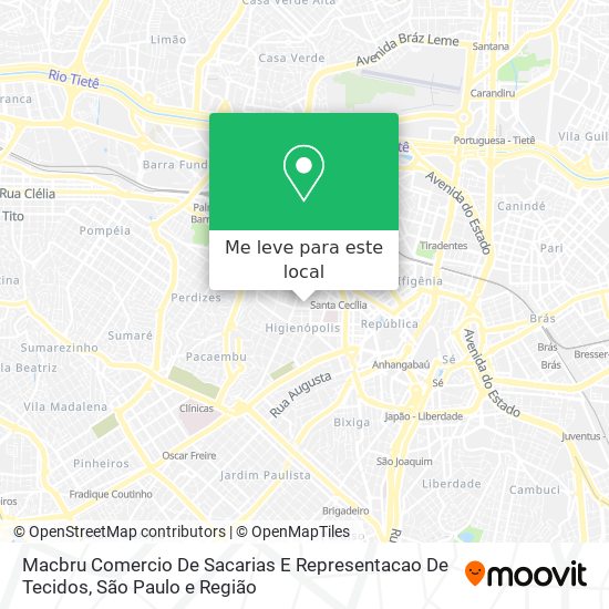 Macbru Comercio De Sacarias E Representacao De Tecidos mapa