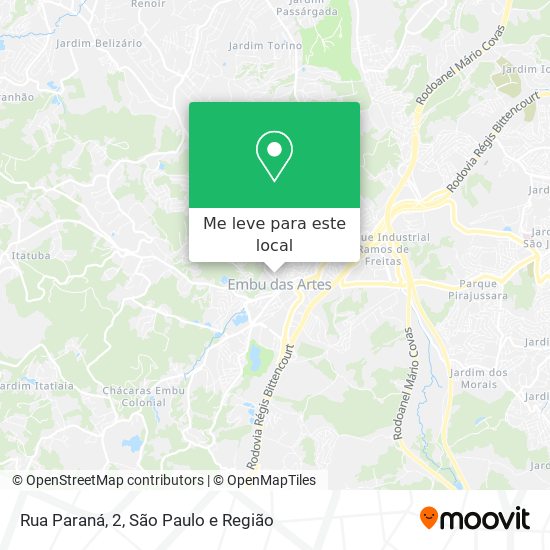 Rua Paraná, 2 mapa