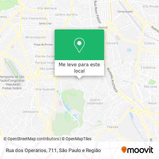 Rua dos Operários, 711 mapa