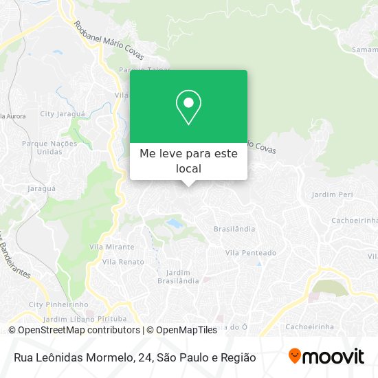 Rua Leônidas Mormelo, 24 mapa