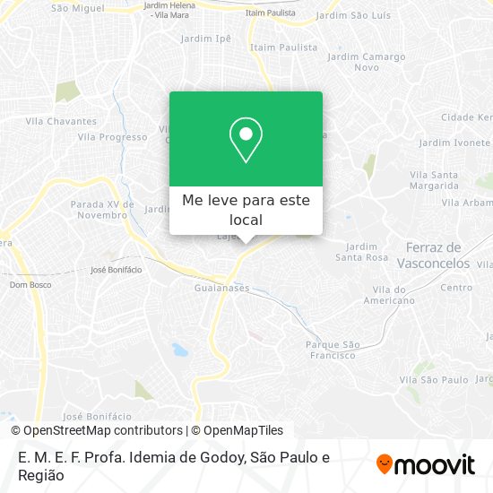 E. M. E. F. Profa. Idemia de Godoy mapa