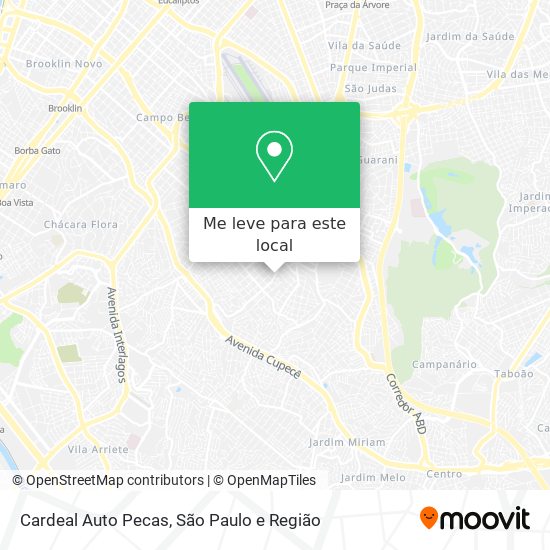 Cardeal Auto Pecas mapa