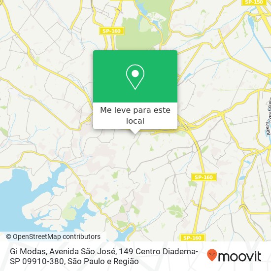 Gi Modas, Avenida São José, 149 Centro Diadema-SP 09910-380 mapa