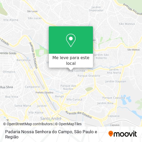 Padaria Nossa Senhora do Campo mapa
