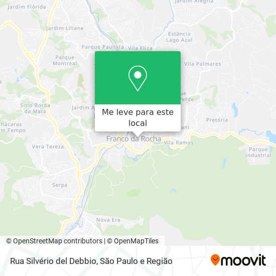 Rua Silvério del Debbio mapa