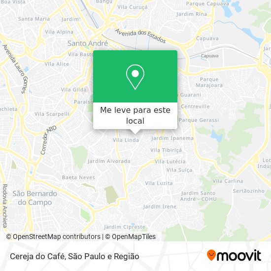 Cereja do Café mapa