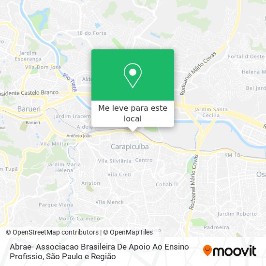 Abrae- Associacao Brasileira De Apoio Ao Ensino Profissio mapa