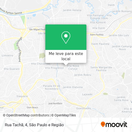 Rua Tachã, 4 mapa