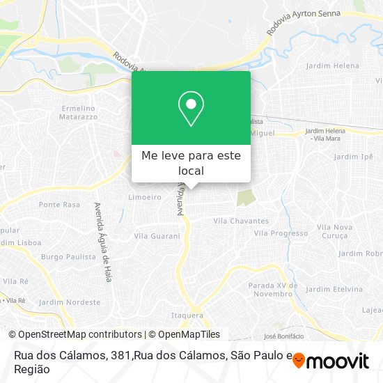 Rua dos Cálamos, 381,Rua dos Cálamos mapa