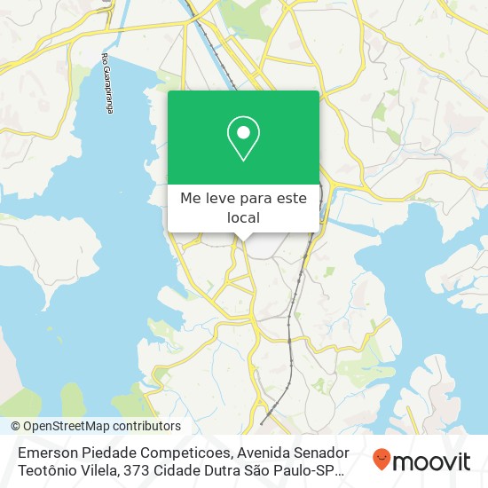 Emerson Piedade Competicoes, Avenida Senador Teotônio Vilela, 373 Cidade Dutra São Paulo-SP 04801-000 mapa