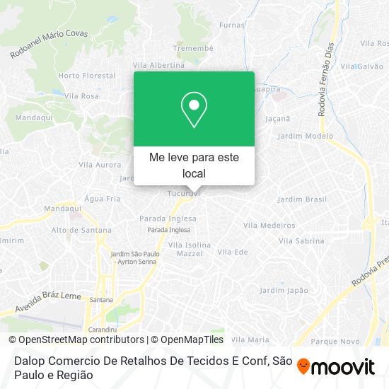 Dalop Comercio De Retalhos De Tecidos E Conf mapa