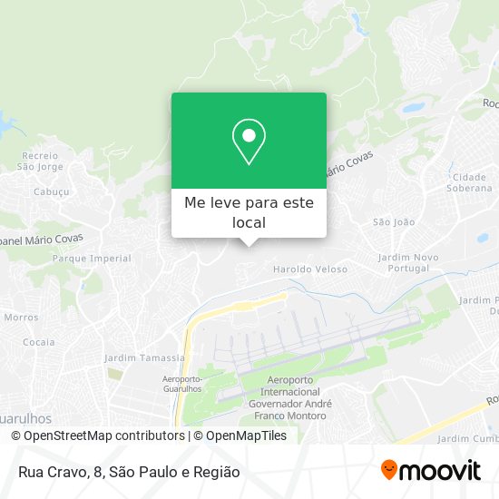 Rua Cravo, 8 mapa