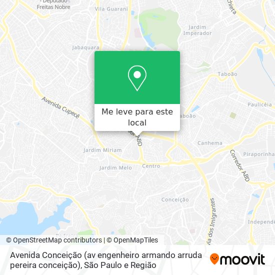 Avenida Conceição (av engenheiro armando arruda pereira conceição) mapa