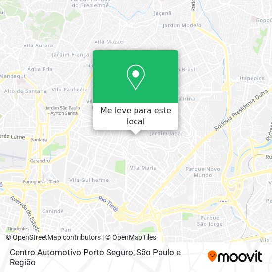 Centro Automotivo Porto Seguro mapa