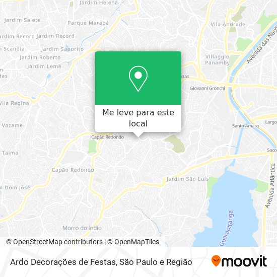 Ardo Decorações de Festas mapa