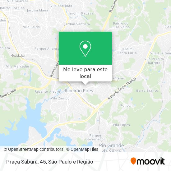 Praça Sabará, 45 mapa