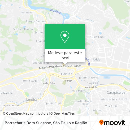 Borracharia Bom Sucesso mapa