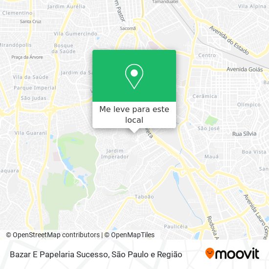 Bazar E Papelaria Sucesso mapa