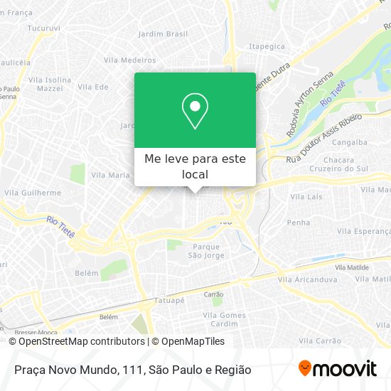 Praça Novo Mundo, 111 mapa
