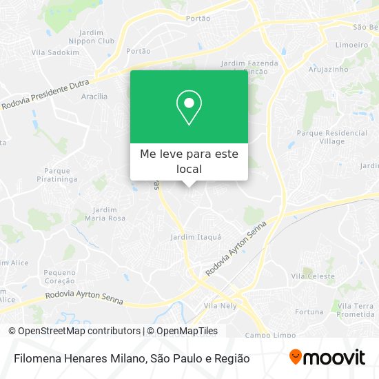 Filomena Henares Milano mapa