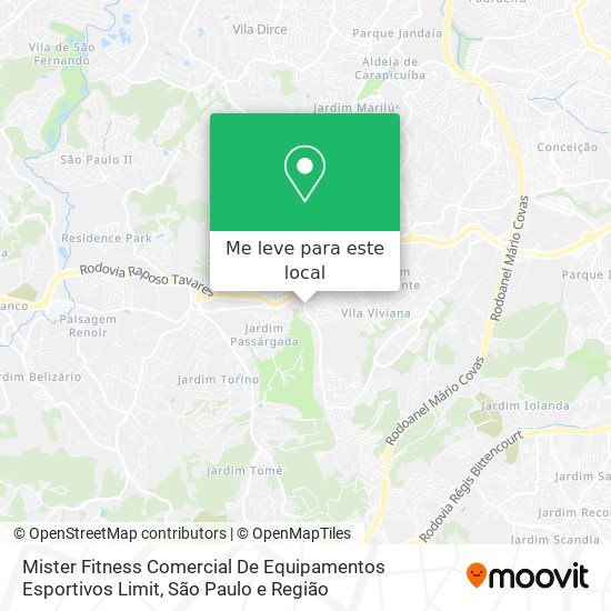 Mister Fitness Comercial De Equipamentos Esportivos Limit mapa