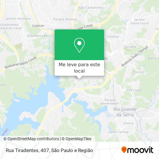 Rua Tiradentes, 407 mapa