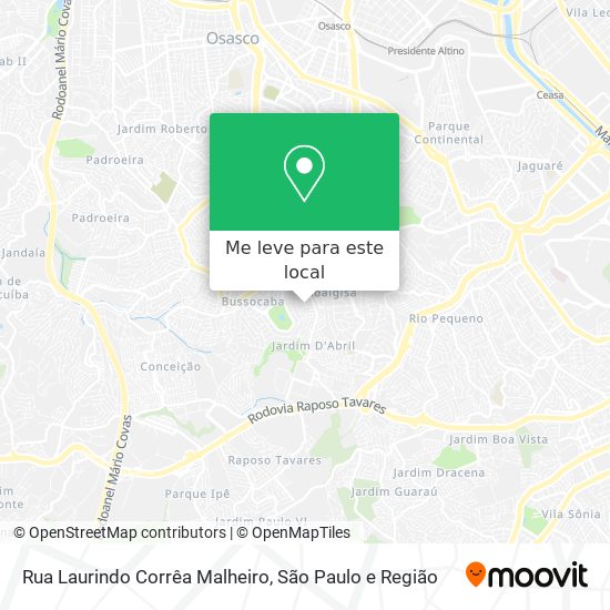 Rua Laurindo Corrêa Malheiro mapa