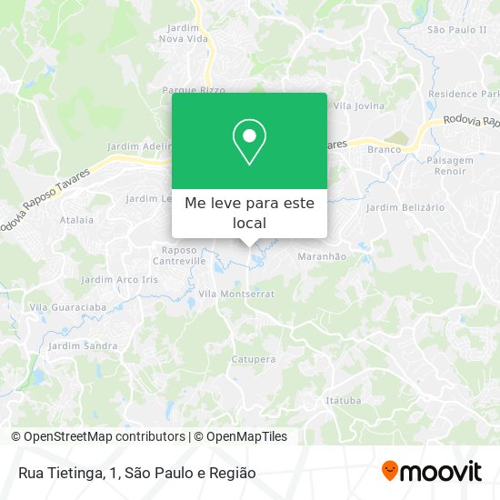 Rua Tietinga, 1 mapa