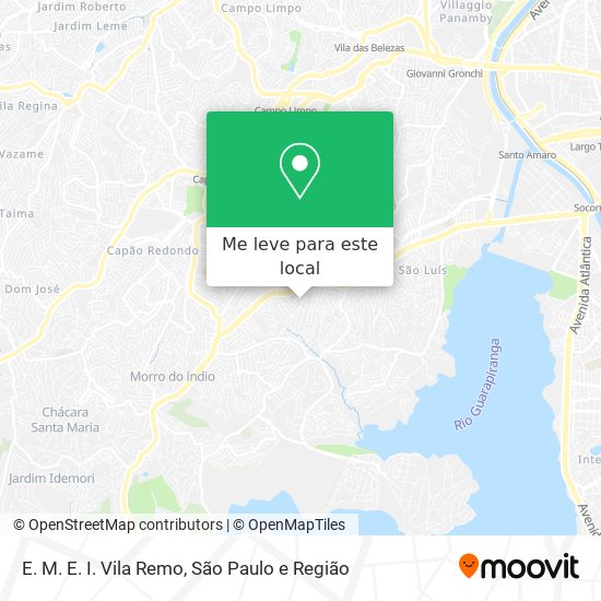E. M. E. I. Vila Remo mapa