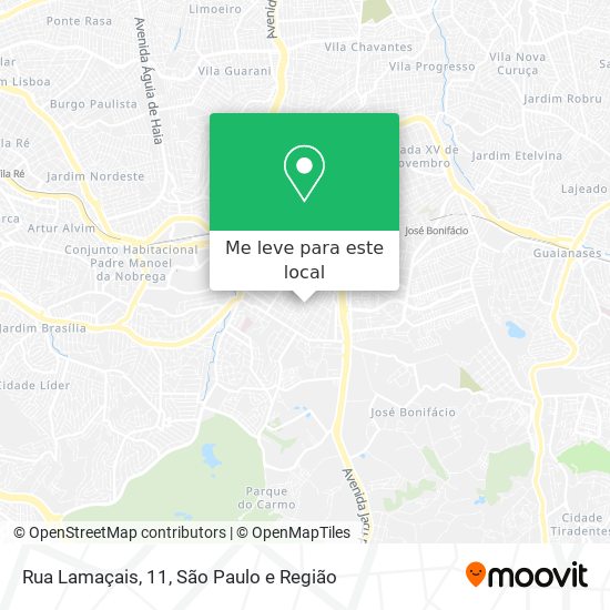 Rua Lamaçais, 11 mapa