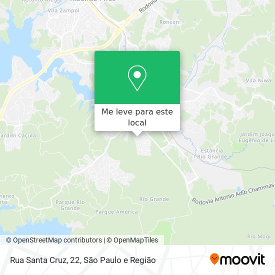 Rua Santa Cruz, 22 mapa
