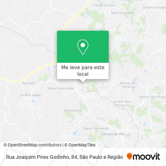 Rua Joaquim Pires Godinho, 84 mapa