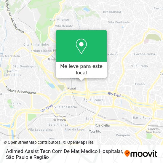 Adimed Assist Tecn Com De Mat Medico Hospitalar mapa