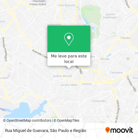 Rua Miguel de Guevara mapa