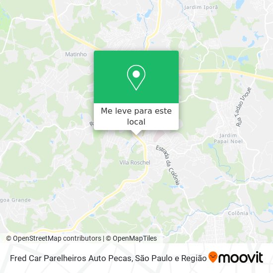 Fred Car Parelheiros Auto Pecas mapa