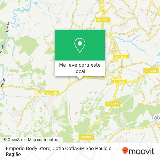 Empório Body Store, Cotia Cotia-SP mapa
