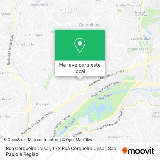 Rua Cerqueira César, 172,Rua Cerqueira César mapa