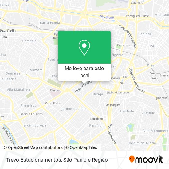 Trevo Estacionamentos mapa