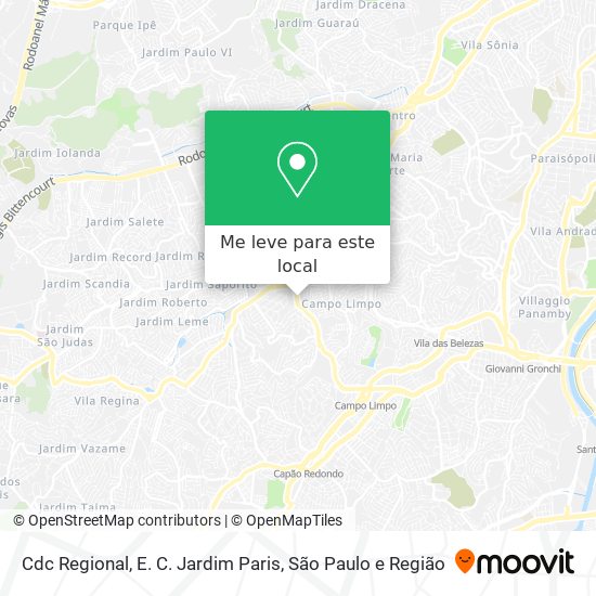 Cdc Regional, E. C. Jardim Paris mapa