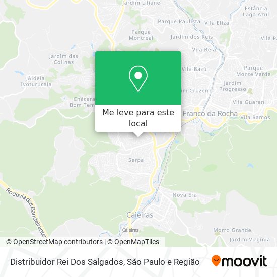 Distribuidor Rei Dos Salgados mapa