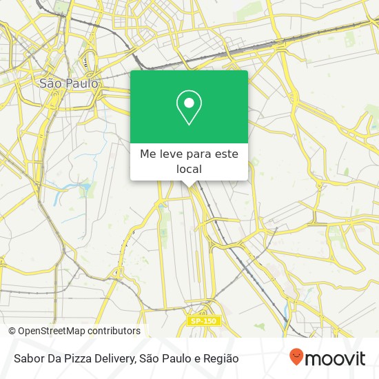 Sabor Da Pizza Delivery, Rua Manifesto, 201 Ipiranga São Paulo-SP 04209-000 mapa