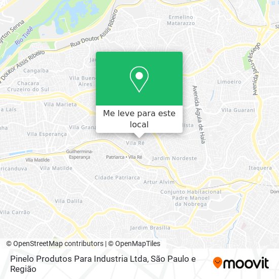 Pinelo Produtos Para Industria Ltda mapa