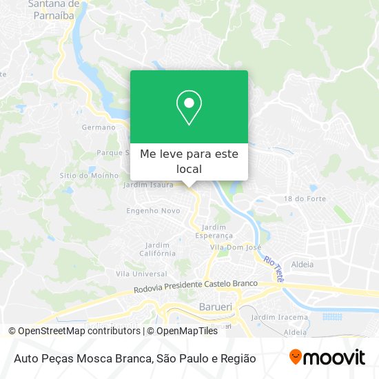 Auto Peças Mosca Branca mapa