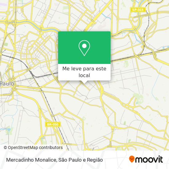 Mercadinho Monalice mapa